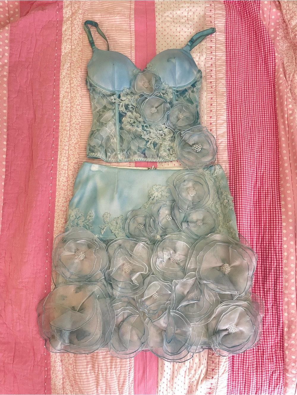 Light Blue Floral Set l
